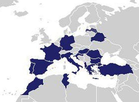 Europæisk sumpskildpaddes levesteder i Europa.